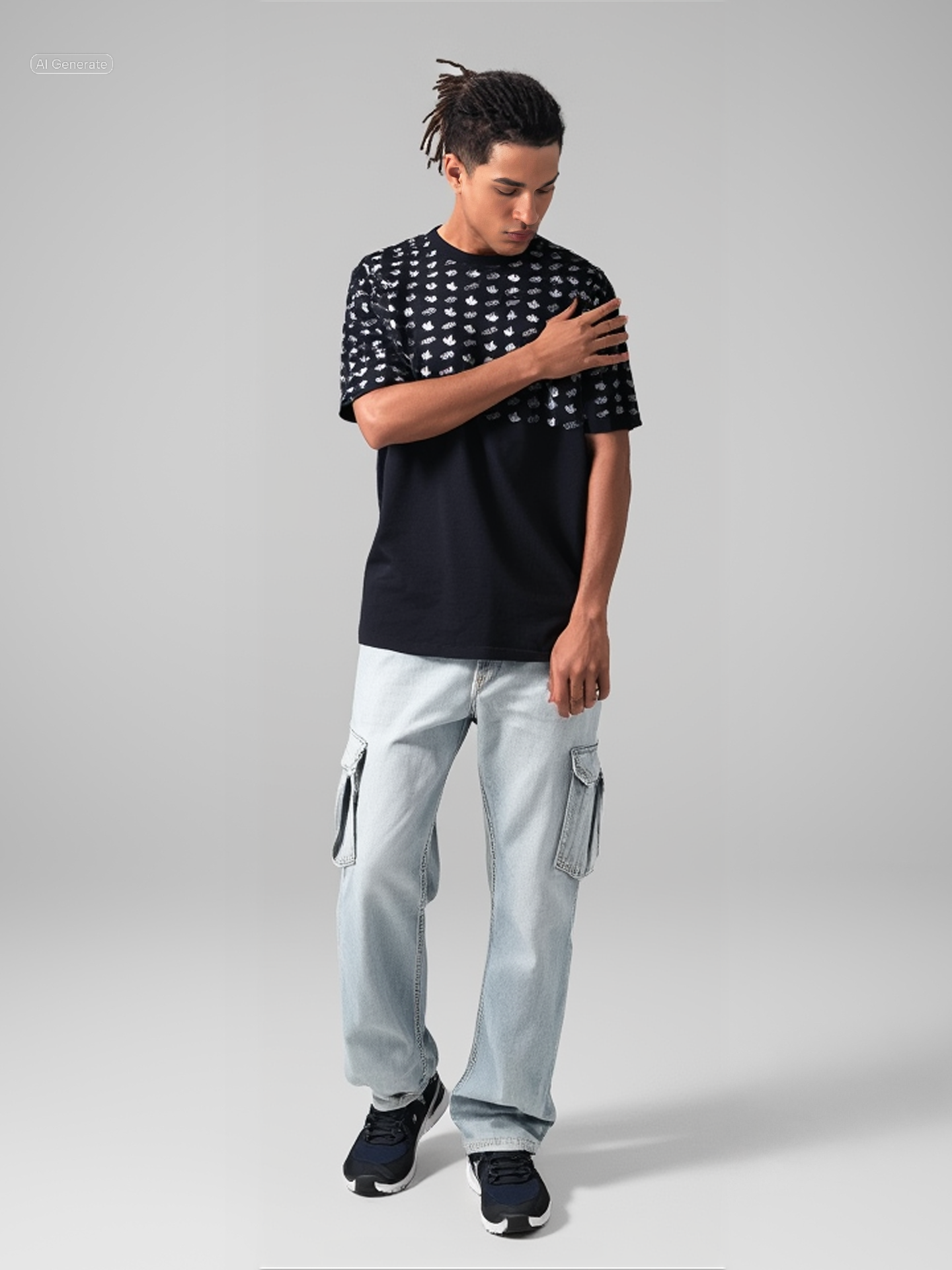 XCLUSIVE MONOGRAM PREMIUM T-SHIRT (BLACK)